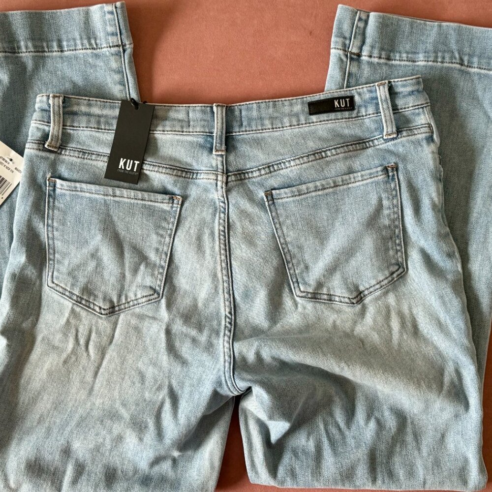 Kut from the Kloth Jeans - High Rise Kelsey Fab Ab Ankle Flare - Size 12 - Picture 3 of 3